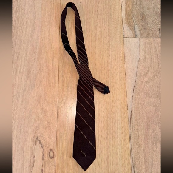 Oscar de la Renta Striped Tie - Picture 1 of 3